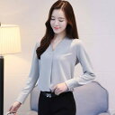 【取寄】ブラウス レディース シフォンブラウス 白 長袖 大きいサイズ シャツ フォーマル オフィス 春新作 春物 春服 結婚式 ゆったりブラウス 春シャツ シ...