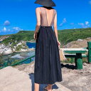 【取寄】ロングワンピース 大きいサイズ 春新作 春物 春服 ロングワンピース ゆったり バックコンシャス リゾートワンピース XS.S.M.L.XL ワンピース...