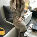 【取寄】大きいサイズ ロングワンピース シャツワンピース 春ワンピース ロング丈 ゆったり ぽっちゃり 長袖 春新作 春服 春物 シャツワンピ 大きいサイズ ロ...