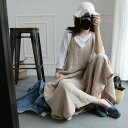 【取寄】ワンピース 風 大きいサイズ ワンピース 風 ゆったり ロングキャミワイドパンツ 2色 S.M.L.XL 春ワンピース 新作ワンピース 春新作 春物 春...