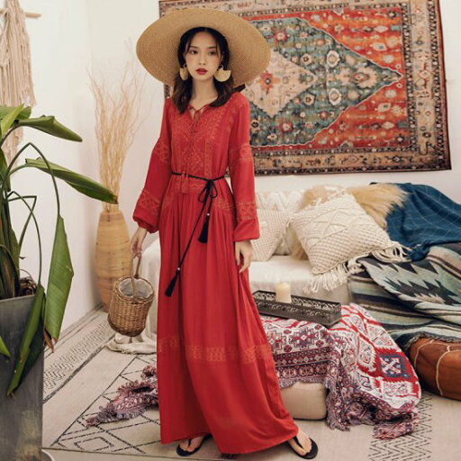 【取寄】 ワンピース ワンピ レディース エキゾチック ロング丈 マキシ丈 タッセルリボン 長袖 ワンピース ワンピ 刺繍入り 大きいサイズ 春新作 春 夏 春色 春服 春sale ゆったり 【取寄】 ワンピース ワンピ レディース エキゾチック ロング丈 マキシ丈 タッセルリボン 長袖 ワンピース ワンピ 刺繍入り 大きいサイズ 春新作 春 夏 春色 春服 春sale ゆったり