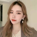 【取寄】アクセサリー ピアス ファッション小物 レディース アクセント 上品 シンプル 人気 大人上品 金属アレルギー こなれ感 レディースアクセサリー ロングピアス 大粒パール 小粒パール(4)
