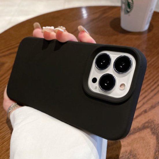 Rakuten - 【取寄】iPhoneケース レディース パープル グレー ホワイト ブルー ベージュ ブラック グリーン 落下防止 無地 シリコン 保護ケース iPhone 13