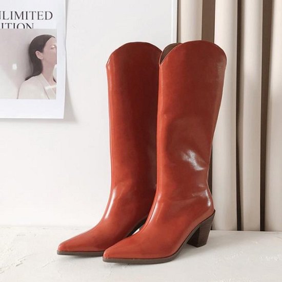 【取寄】ブーツ レディース ロング ヒール ロングブーツ レディース ハイヒール チャンキーヒール ブー..