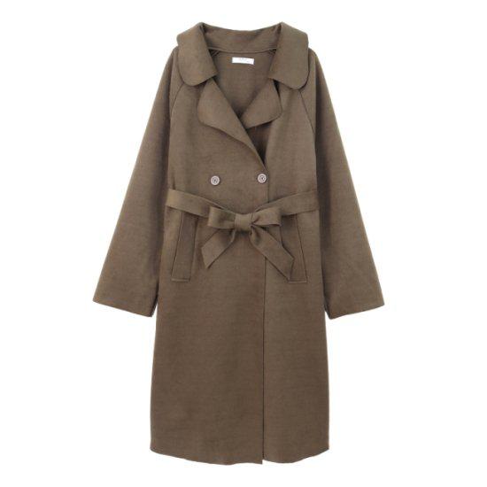 【取寄】コート ジャケット レディース チェスターコート アウター 羽織り 暖かい 秋 冬 長袖 シンプル 無地 ロングコート フェミニン ガーリー おしゃれ オトナ女子 きれいめ カジュアル デイリー お出かけ 韓国 通勤 通学 デート 買い物 20代 30代 40代 ダブルボタン 上品 3