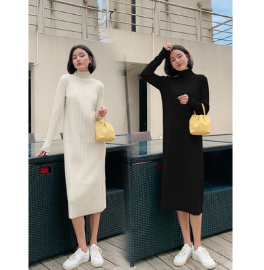 ニットワンピースレディースワンピー...