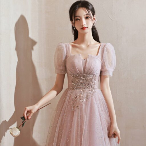 【取寄】演奏会ドレス レディース パーティードレス 結婚式ドレス ワンピースドレス プリンセス パフスリーブ 半袖 きれいめ エレガント Aラインスカート ラメ きらきら ブルー ピンク 二次会 お呼ばれ 【取寄】演奏会ドレス レディース パーティードレス 結婚式ドレス ワンピースドレス プリンセス パフスリーブ 半袖 きれいめ エレガント Aラインスカート ラメ きらきら ブルー ピンク 二次会 お呼ばれ