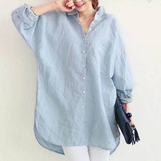 ロングシャツシャツシャツワンピース...