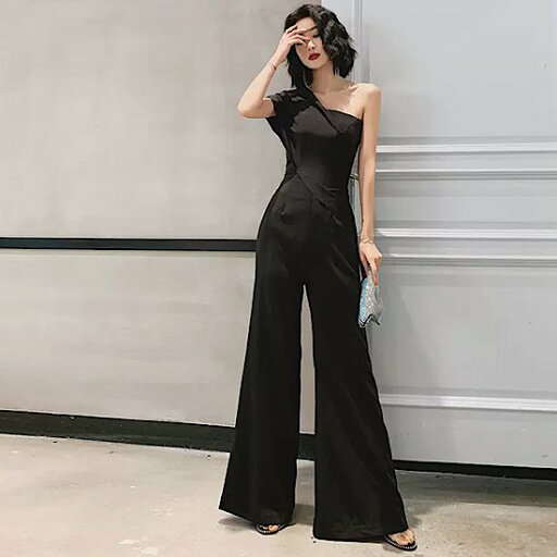 【取寄】結婚式ドレス ワンショルダー パンツドレス 無地 セクシー シンプル 発表会 演奏会 レディース 結婚式 ステージ衣装 エレガント ウエディングドレス カラードレス イブニングドレス ワイドレッグ 【取寄】結婚式ドレス ワンショルダー パンツドレス 無地 セクシー シンプル 発表会 演奏会 レディース 結婚式 ステージ衣装 エレガント ウエディングドレス カラードレス イブニングドレス ワイドレッグ