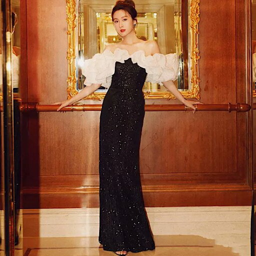 【取寄】結婚式ドレス オフショルダー セクシー キラキラ ストレートデザイン ロング丈 ハイウエスト 発表会 演奏会 レディース 結婚式 ステージ衣装 エレガント ウエディングドレス イブニングドレス 【取寄】結婚式ドレス オフショルダー セクシー キラキラ ストレートデザイン ロング丈 ハイウエスト 発表会 演奏会 レディース 結婚式 ステージ衣装 エレガント ウエディングドレス イブニングドレス