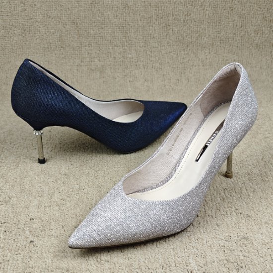 【取寄】パーティーシューズ レディース パンプス 靴 シューズ シンプル 無地 ポインテッドトゥ ピンヒール きれいめ エレガント お呼ばれ フォーマル パーティー おしゃれ 美脚 脚長 女性 パンプスのサムネイル