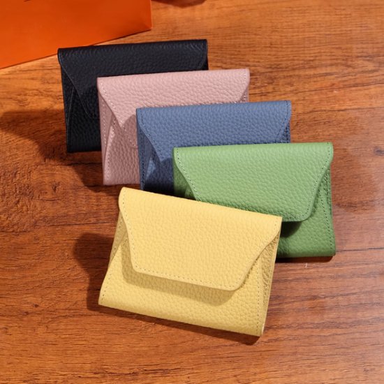 【取寄】コインケース レディース 小銭入れ コインポーチ コインパース コイン収納 コイン入れ カードスロット カードケース カード入れ カードポーチ シンプル 無地 財布 ウォレット コンパクト 小さめ(4)