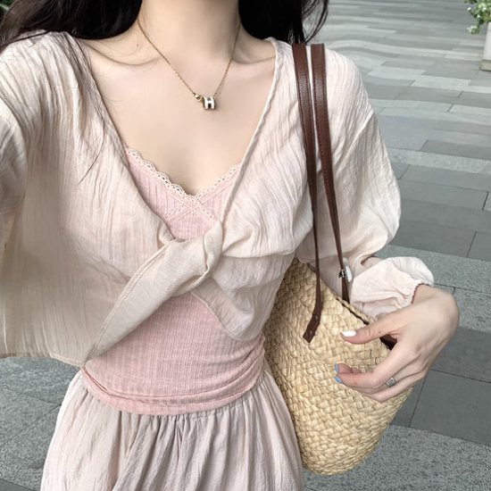 長袖ブラウスレディースシャツ長袖ト...