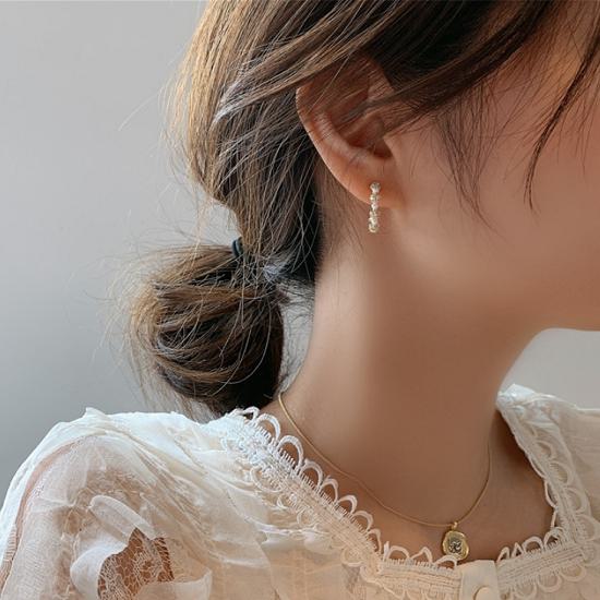 【取寄】ピアス レディース 小さい キラキラ ストーン フープピアス パール パーティー お呼ばれ 二次会 食事会 発表会 おしゃれ きれいめ オトナ女子 フェミニン エレガント お出かけ フォーマル 入学式 卒業式 謝恩会 プレゼント 母の日 誕生日 クリスマス 20代 30代 40代