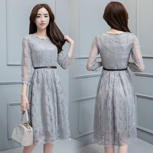 【取寄】上品なフラワーレースドレス オルチャン プチプラパーティドレス フォーマル 可愛い 結婚式 二次会 お呼ばれ 謝恩会 発表会 演奏会 大きいサイズワンピース キャバ嬢ドレス