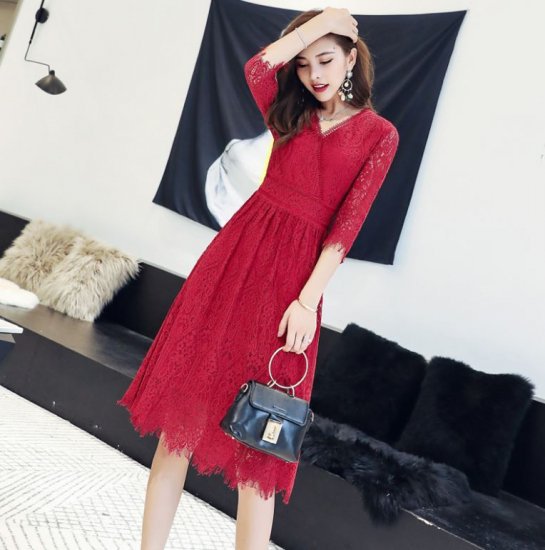 【取寄】オルチャン プチプラパーティードレス フォーマル 可愛い 結婚式 二次会 お呼ばれ 謝恩会 発表会 演奏会 大きいサイズワンピース キャバ嬢ドレス 清楚 ミモレ丈 記念日 エレガント