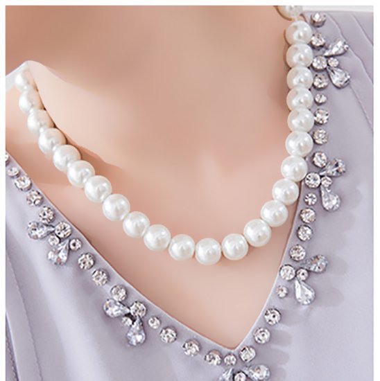 Orange - 【取寄】結婚式 パールネックレス ネックレス パール お呼ばれ かわいい パールネックレス結婚式 パールネックレス 結婚式 パールネックレス 結婚式 冠婚葬祭 パールネックレス ネックレス