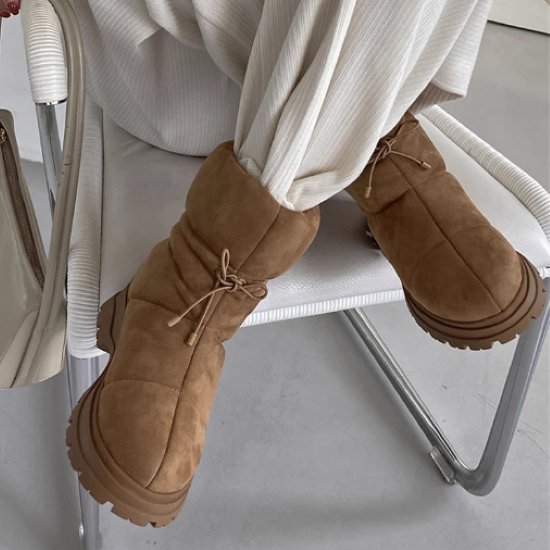 【取寄】ショートブーツ レディース ブーツ 靴 シューズ スノーブーツ リボン 厚手 暖かい 防寒 冬 ラ..