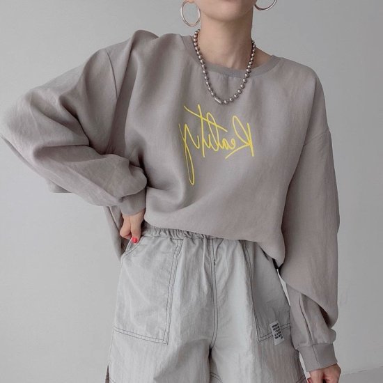 長袖Tシャツレディースロゴ長袖プル...