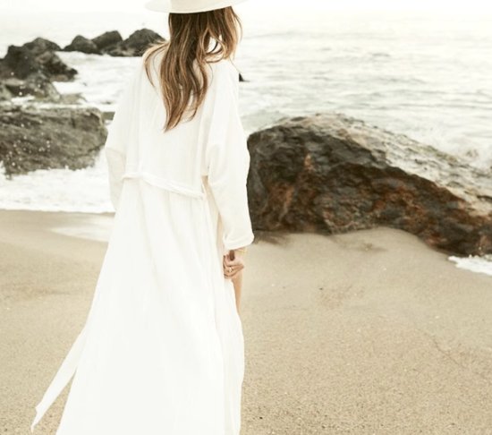 【取寄】カバーアップ レディース 羽織 カーディガン ロング丈 日焼け防止 UV対策 体型カバー 冷え防止 半袖 五分袖 Vネック ビーチウェア 海 夏 バカンス 海水浴 プール 白 ホワイト ウエストリボン