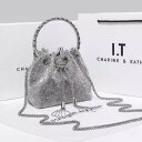 【取寄】ショルダーバッグ レディース バッグ 鞄 かばん ハンドバッグ クロスボディバッグ 肩掛けバッグ 斜め掛けバッグ チェーン タッセル ラインストーン きらきら ゴージャス パーティーバッグ 華やか(4)