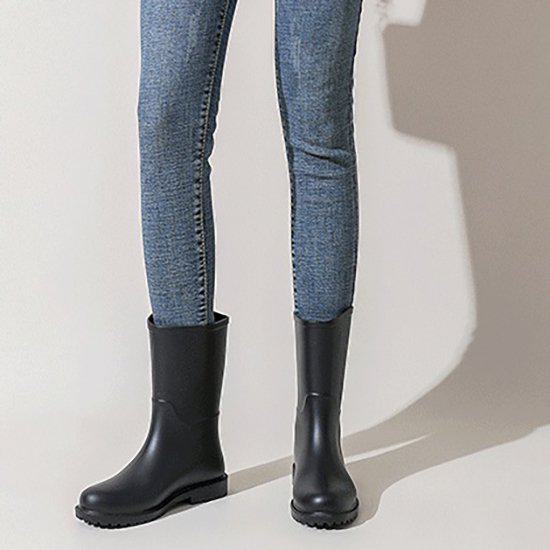 【取寄】レインブーツ 長靴 雨靴 ロング レインシューズ レディース 大人 おしゃれ きれいめ スタイリッシュ 通勤 完全防水 防寒 大きいサイズ シンプル 無地 カジュアル ブーツ 登山 滑り止め 履きやすい 歩きやすい 梅雨 防災 グレー イエロー ブラック 黒 22.5cm～25cm