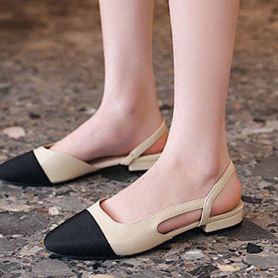 パンプスバックストラップスクエアト...