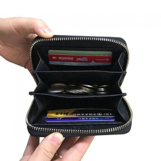 Rakuten - 【取寄】小銭入れ レディース スリム コンパクト ミニ 小さい コインケース 小型財布 ミニ財布 ラウンドファスナー さいふ サイフ カード入れ カードポケット PUレザー 無地 シンプル 社会人 学生 通勤 通学 プレゼント ギフト ブラック ブルー ブラウン レッド オレンジ