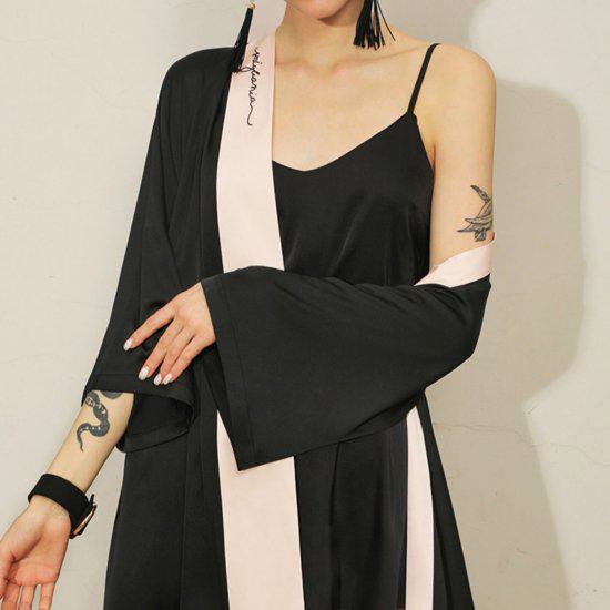 ルームウェアパジャマレディースサテ...