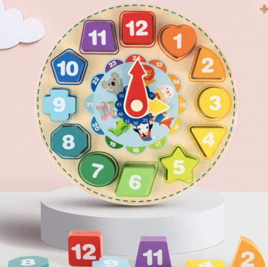 【取寄】知育玩具 0歳 1歳 2歳 3歳 4歳 5歳 玩具 知育おもちゃ ブロック 木製おもちゃ 時計 おもちゃ おうち おうち時間 数字 時間 面白い 楽しい 赤ちゃん こども 子供 子ども キッズ キッズトイ 男の子 女の子 孫 誕生日 プレゼント ギフト 贈り物 バースデー クリスマス