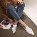 【取寄】パンプス レディースパンプス レディース フラット フラットパンプス ハーフスリッパ 疲れにくい 歩きやすい 履きやすい メッシュパンプス シューズ 夏 シンプル ローヒール メッシュ 可愛い お洒落 涼しげ リゾート 海 デート デイリー ママコーデ ぺたんこ 楽ちん(4)