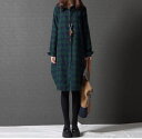 【取寄】シャツワンピース ミモレ丈 大きいサイズ ワンピース 体型カバー レディース 春 夏 春服 シャツ 長袖 カジュアル シンプル 膝丈 旅行 ゆったり おしゃれ 大人 シック おうち時間 お花見 おでかけ 通勤 通学 大人かわいい チェック 30代 40代 50代 M L XL XXL