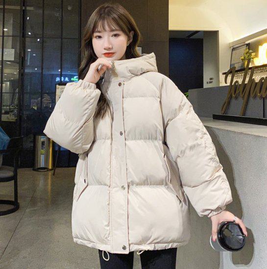 Rakuten - 【取寄】ダウンコート ダウンジャケット ダウン コート ショート丈 防寒 大きいサイズ フード付き 秋冬 冬服 冬スペシャルセール ショートダウン かわいい お洒落 お出かけ デート デイリー ママコーデ 楽ちん シンプル 無地 きれいめ 高見え 高級感 大人カジュアル