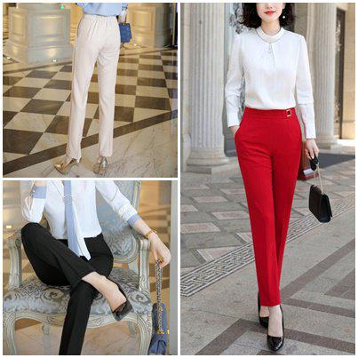 パンツレディースロングパンツストレ...