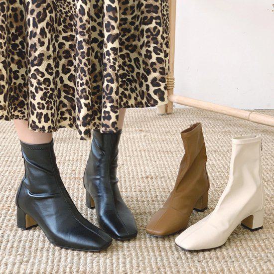 【取寄】ブーツ レディース 靴 シューズ お洒落 ショートブーツ アンクルブーツ バックジッパー ミドルヒール 大きいサイズ 韓国 トレンド 秋冬 新作 かわいい おしゃれ 旅行 お出かけ デート ディナー 歩きやすい 疲れにくい 履きやすい きれいめ 上品 高見え 高級感 無地