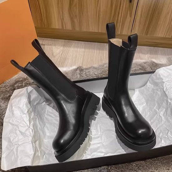 【取寄】厚底ブーツ レディース 靴 シューズ ブーツ ミドルブーツ サイドゴアブーツ チェルシーブーツ ..