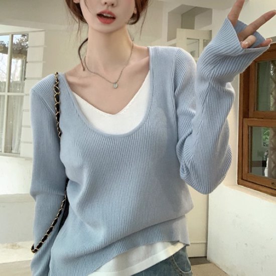 ニットセーターレディーストップスカ...