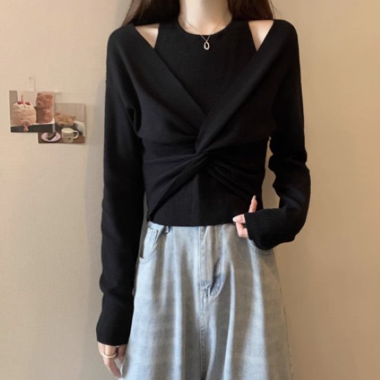 ニットセーターレディーストップスカ...