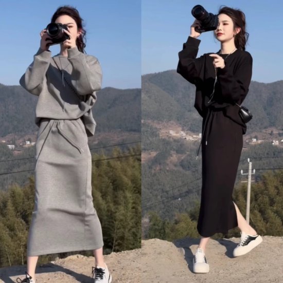 【取寄】スウェットセットアップ レディース 上下セット 2点セット ツーピース トレーナー プルオーバ..