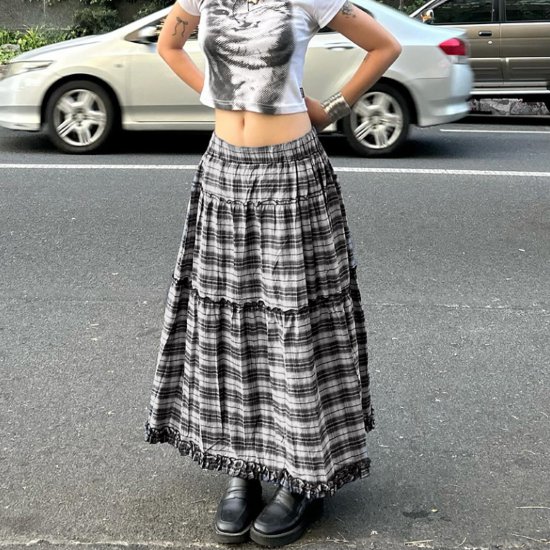 ロングスカートレディースボトムスA...