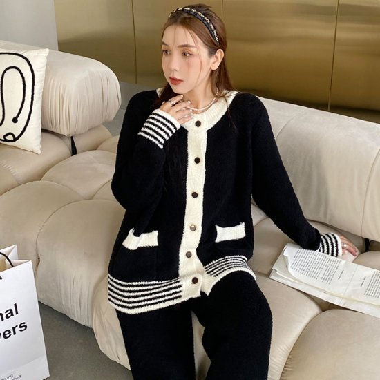 【取寄】ルームウェア レディース パジャマ ホームウェア おうち服 ふわふわ もこもこ 暖かい 秋冬 バ..