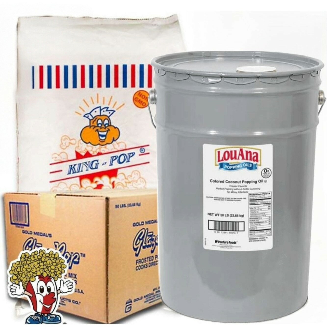 選べる豆22.68kg（3種）＋ フレーバー22.7kg （7種）＋ ココナッツオイル22.7kg(バター風味)3点セット