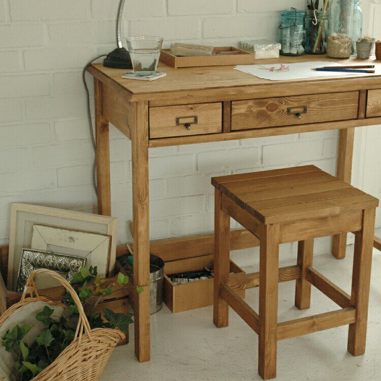 【nora ノラ】【カントリー調 可愛い おしゃれ アンティーク風】nora ノラ Sage desk セージデスク【幅91cm】 PCデスク 勉強机 【送料無料】