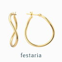【最大8000円OFF】~7/26(土)9:59【 festaria bijou SOPHIA 】 ピアス フープ (外径:約22.0mm) K18 YG イエローゴールド 18金 ギフト プレゼント ジュエリー レディース シンプル 大人 普段使い 誕生日 箱付き ブランド フェスタリア ビジュソフィア