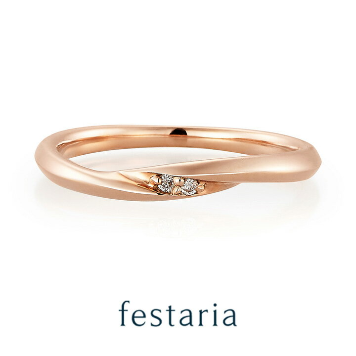 【最大8000円OFF】11/30(日)限定!!【 festaria VOYAGE 】 ペア リング 指輪 K10 PG ピンクゴールド 10金 ダイヤモンド ...