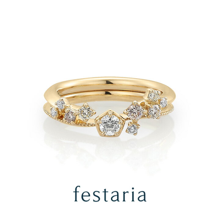 【最大8000円OFF】11/30(日)限定!!【 festaria bijou SOPHIA 】 指輪 リング ピンキーリング K18 YG イエローゴールド...