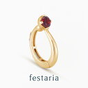 10日限定【P5倍&2万円OFF】【 festaria bijou SOPHIA 】 イヤーカフ イヤリング K10 YG ゴールド 10金 ガーネット ダイヤ...