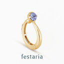 10日限定【P5倍&2万円OFF】【 festaria bijou SOPHIA 】 イヤーカフ K10 YG イエローゴールド 10金 タンザナイト ダイヤモ...