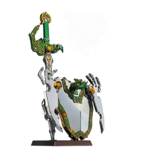 テンヨー(Tenyo) メタリックナノパズル ドラゴンクエスト 天空の剣&天空の盾 EP-5-067 ステンレス素材 接着剤不要 暑さ0.2m