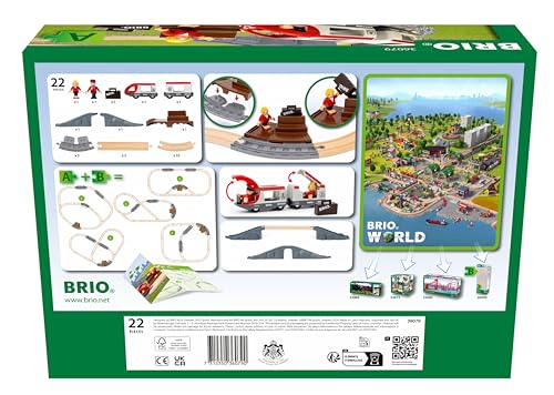 BRIO (ブリオ) トラベルトレイン スターターセット 36079 対象年齢3歳〜 【おもちゃ 玩具 木製おもちゃ 木製レール レールセット 2
